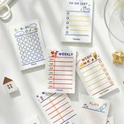 50 шт милый записная книжка С ПЕРЕПЛЕТОМ с записная книжка план проверить в списке пуля журнал аксессуары Скрапбукинг DIY декоративный материал Бумага блокнот для записей