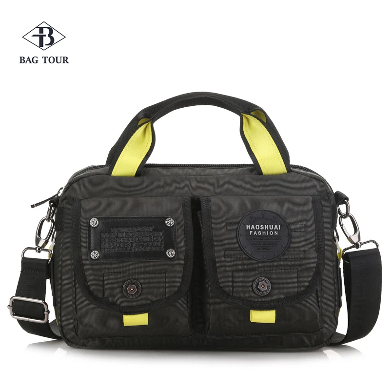 Нейлоновая сумка через плечо Молодежная однотонная сумка-мессенджер из прочной