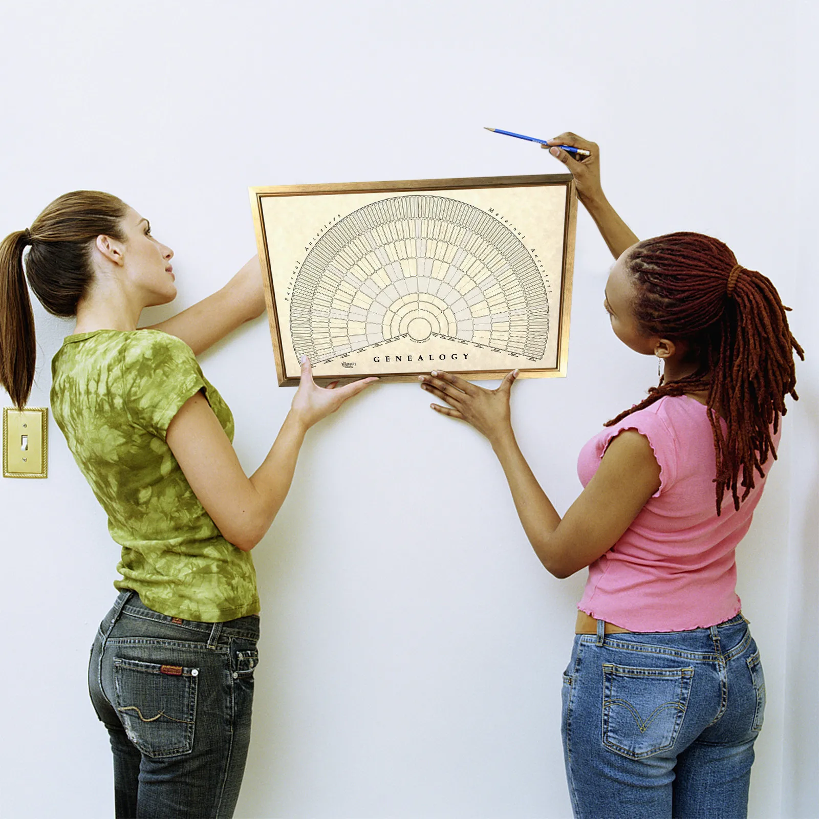 Схема семейного дерева сделай сам персональный настенный постер ручной работы с