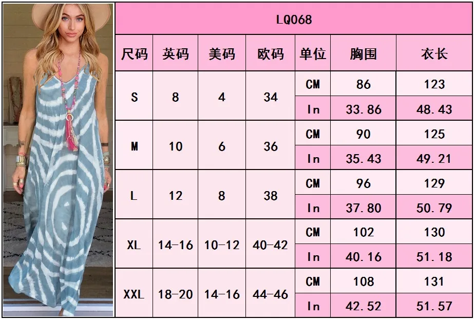 

Women Fashion Sleeveless Print Dress Summer Stylish V-neck Dress for Ladies Female