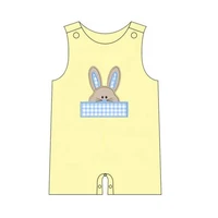 0 3 years newborn infant clothes solid color rabbit embroidery romper baby boys sleeveless short pants jumpsuit
