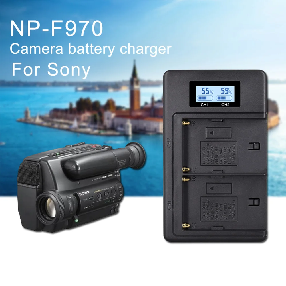 NP F960 F970 Перезаряжаемые Батарея Зарядное устройство для SONY np f F930 F950 F770 F570 F550 F750