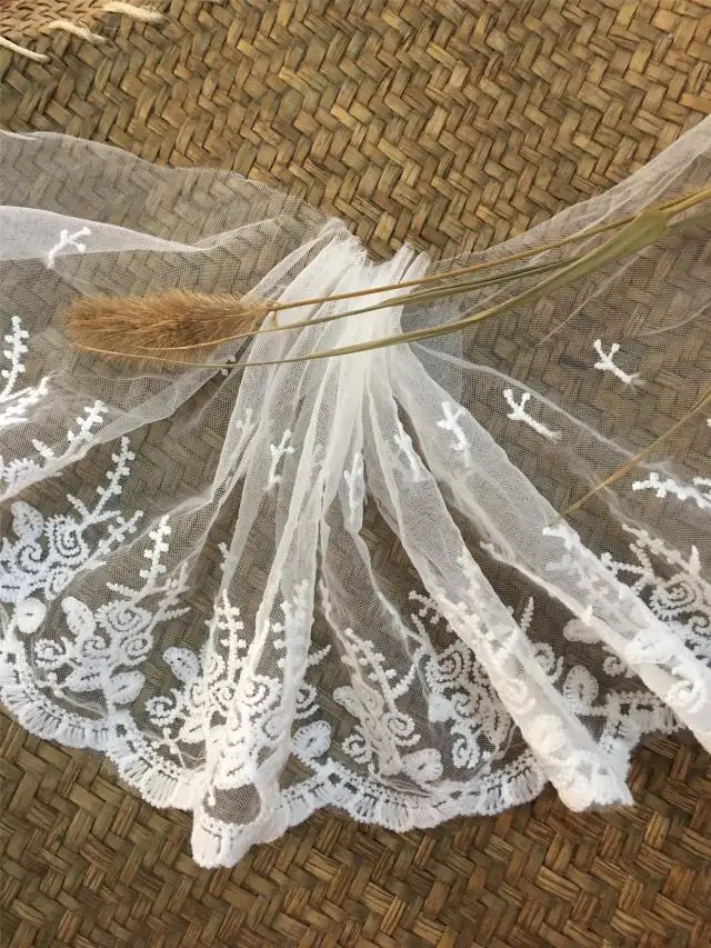 Сетка вышивка кружева белая сетка аксессуары 16 см в ширину | Дом и сад