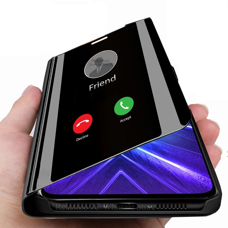 Умный зеркальный чехол для телефона huawei honor 9x Premium STK LX1 global honr xonor 9 x книжка с