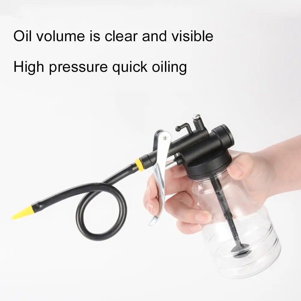 Смазочный пистолет прозрачный пластиковый шланг бак насоса смазка мастерской