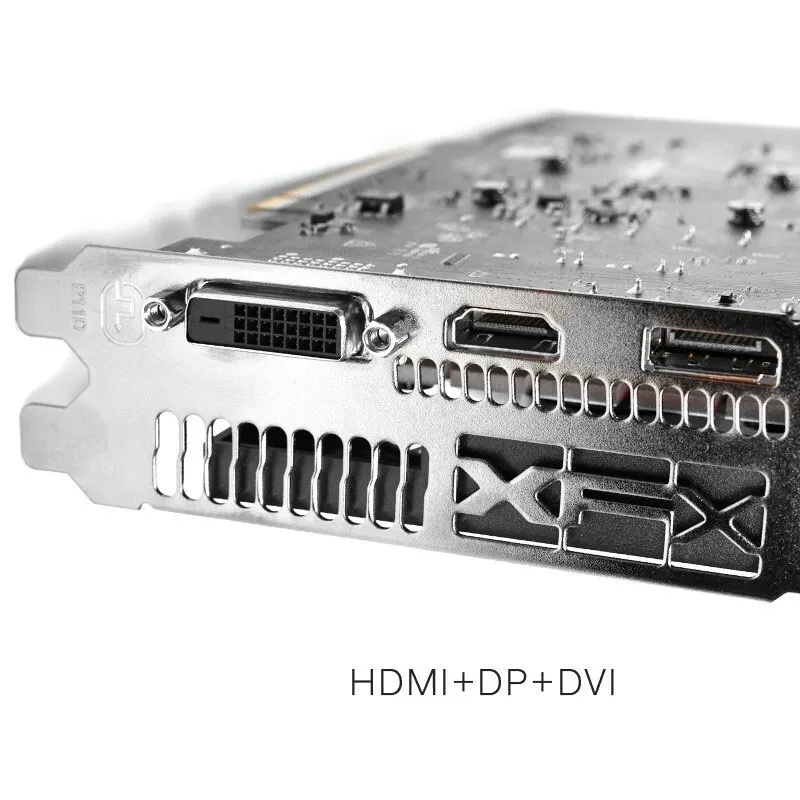 XFX RX 550 4G GDDR5 128 бит HDMI/DP/DVI 6000 МГц игровая настольная видеокарта PUBG память AMD RX500
