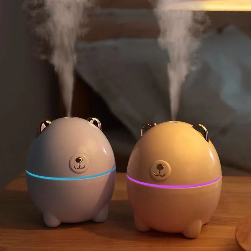 

220ML Mini Ultrasonic Air Humidifier Romantic Soft Light USB Essential Oil Diffuser Car Purifier Aroma Anion Mist Maker