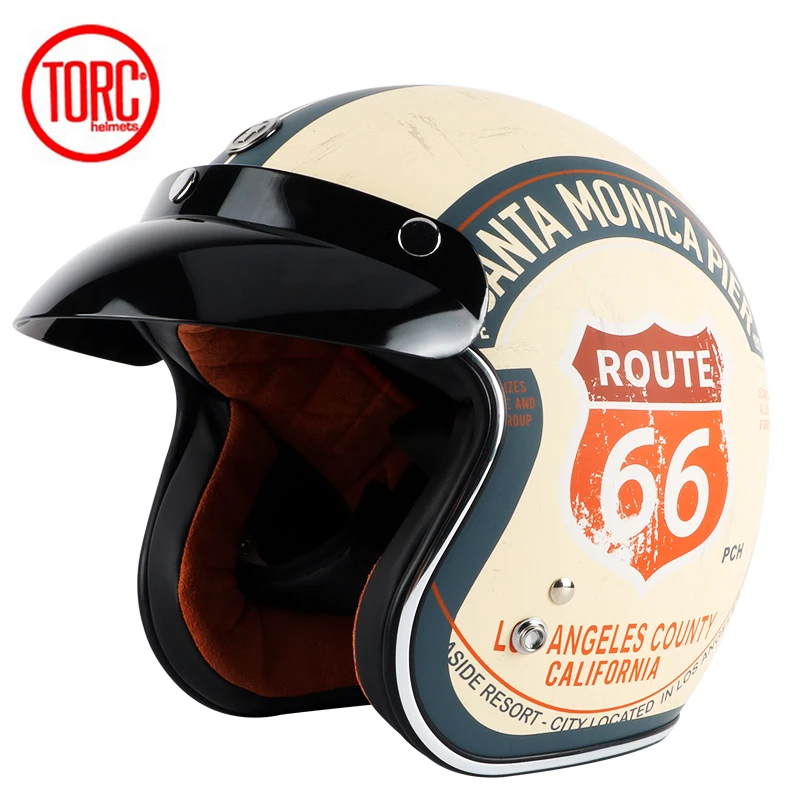 Винтажный moto rcycle шлем TORC T50 открытый шлем DOT одобренный полушлем Ретро Мото шлем capacete moto ciclistas capacete