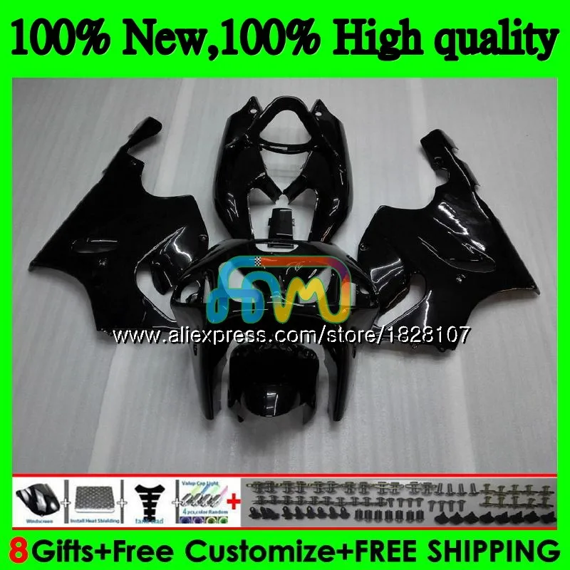 

Gloss black Body For KAWASAKI ZX-7R ZX750 ZX 7R ZX-750 5BS.1 ZX 750 7 R ZX7R 96 97 98 99 03 1996 1997 1998 1999 2003 Fairings