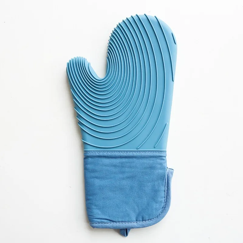 

1Pc Microwave Oven Anti-Scalding Gloves Thickened Silicone High Temperature Baking Gloves Heat Resistant Non Slip Kitchen Glove