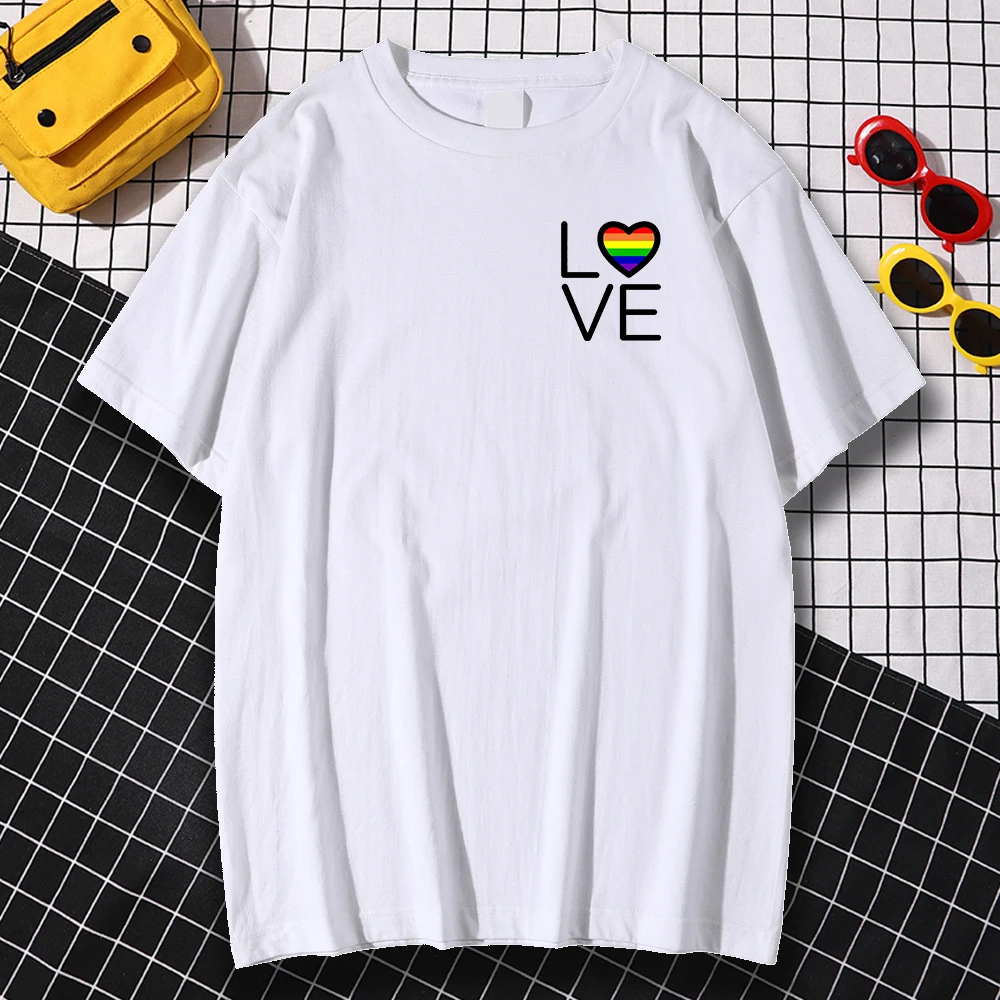 

Anime Clothes Fitted Top Creative And Interesting Words Love Printed Tshirts Mans Casual Funny Sleeve Man T-Shirts Kohpweran