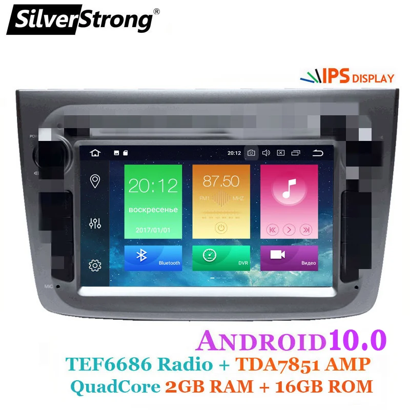 Автомобильный DVD SilverStrong IPS DSP Android10.0 для alfa romeo MITO 147 159 android dvd 2G16G CARPLAY|Автомагнитолы|