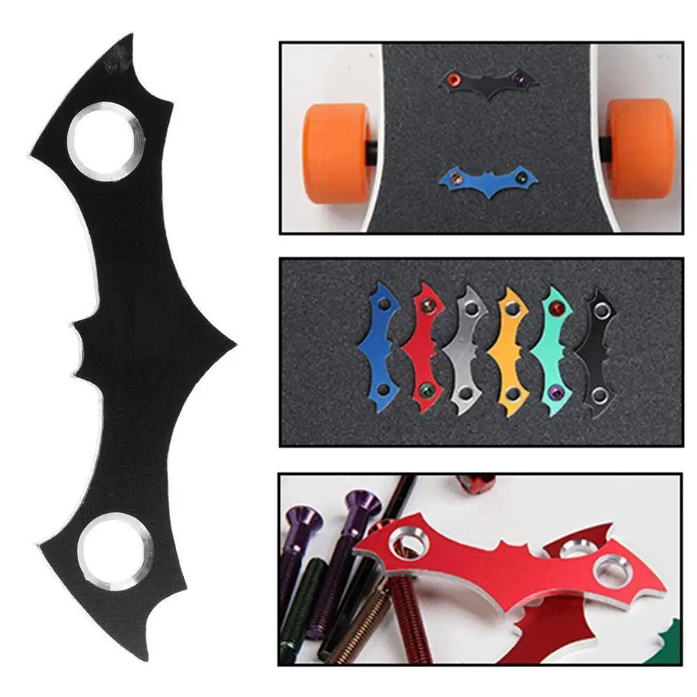 

4pcs Aluminum Alloy Skateboard Anti-trap Nail Gasket Deck Protection Seal Anti-trap Nail Outdoor Skateboard Accessories