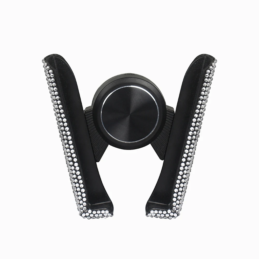 new bling car phone holder rhinestones air vent smartphone support crystal diamond phone clip car interior accessories for girls free global shipping
