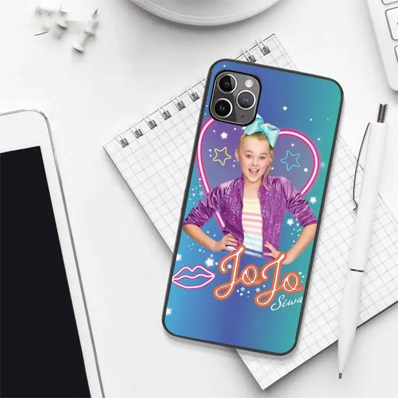 

PINK GIRL Jojo Siwa CUTE COLOR Phone Case for iPhone 7 8 11 12 Pro X XS XR Samsung A S Note 9 10 21S 71 Plus pro Max funda