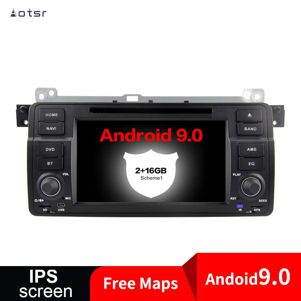 AutoRadio Android 9.0 Car DVD Player For BMW E46 M3 318/320/325/330/335 Rover 75 1998-2006 GPS Navigation BT multimedia player
