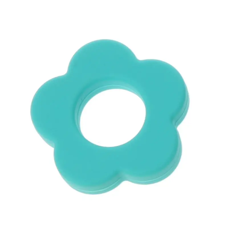 

Silicone Beads Flower Holes Silicone 4.5cm DIY Accessories Baby Teething Beads Diy Beads Baby Teether Q1FE