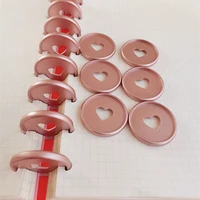 100pcs mushroom hole binding discs plastic binding ring discs 35mm binder notebook office supplies