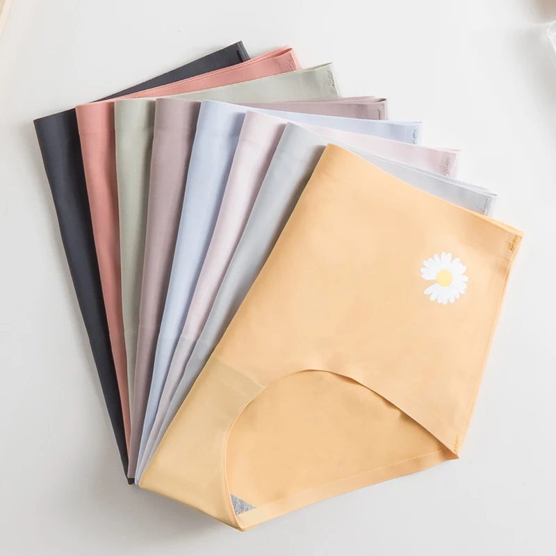 Бесшовные трусики 4 шт./лот женское нижнее белье комфортное трусы средней посадки