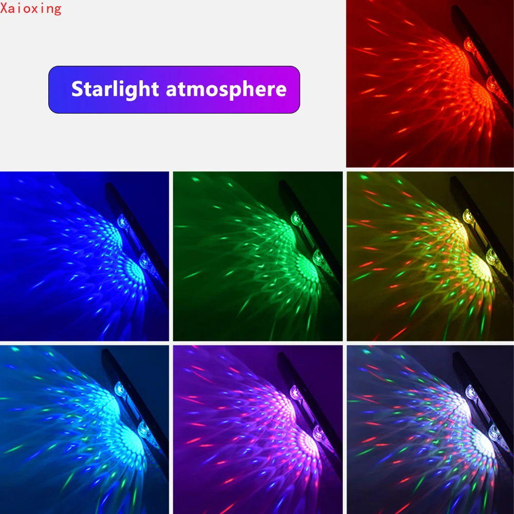 

LED Car Atmosphere Lamp RGB Roof Star Light USB Wireless Lamp Multiple Modes Automotive Interior Decorative Ambient Party Lights