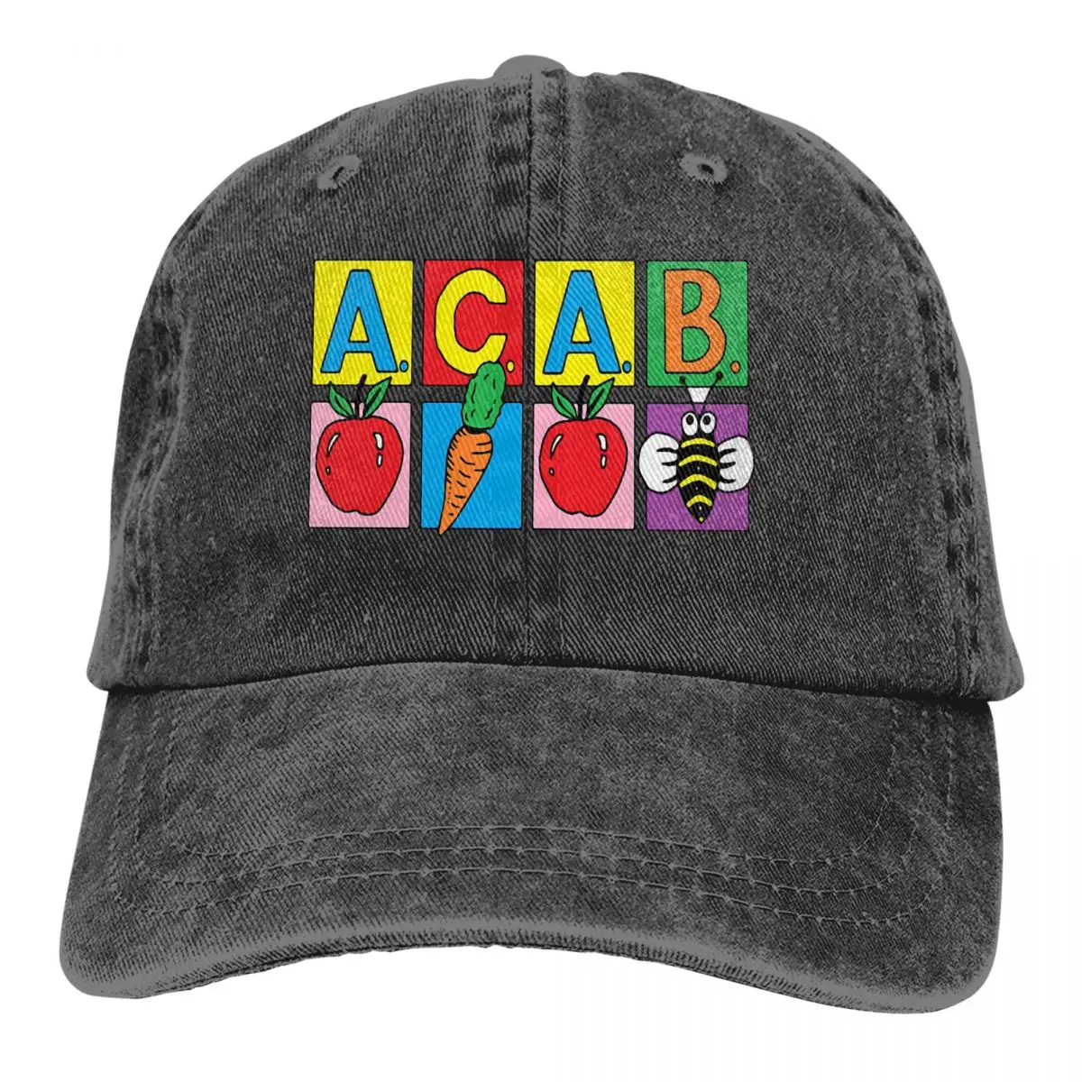 

Промытая Мужская бейсболка ACAB, Детская кепка-бейсболка для тракера, кепка для папы, Мужская кепка для геев, художественная культура, кепки д...