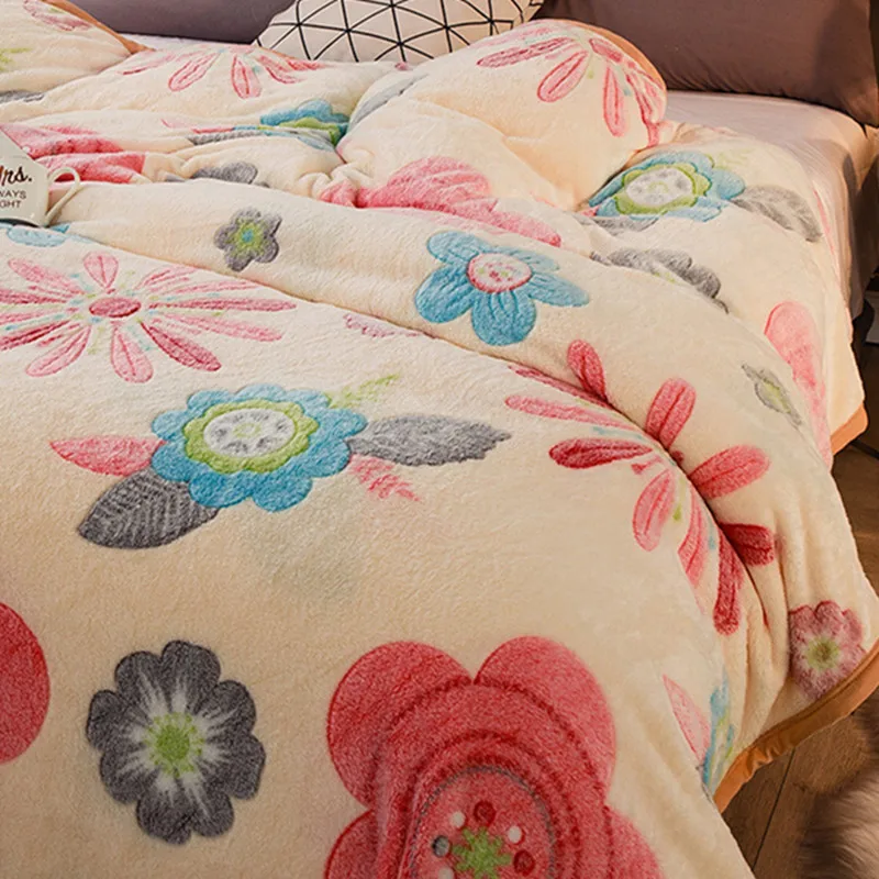 Супер мягкие коралловые флисовые простыни покрывала для кровати простое