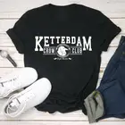 Футболка кеттердамская, Клубная рубашка с принтом 6 ворон T2304-31