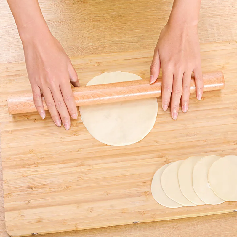 

Household solid wood rolling pin Rolling dumpling wrapper Rolling noodles Baking tools