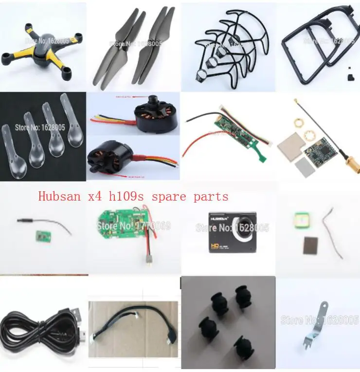 Hubsan X4 PRO H109S запасные части Лопасти пропеллера защита Шасси Корпус двигателя ESC