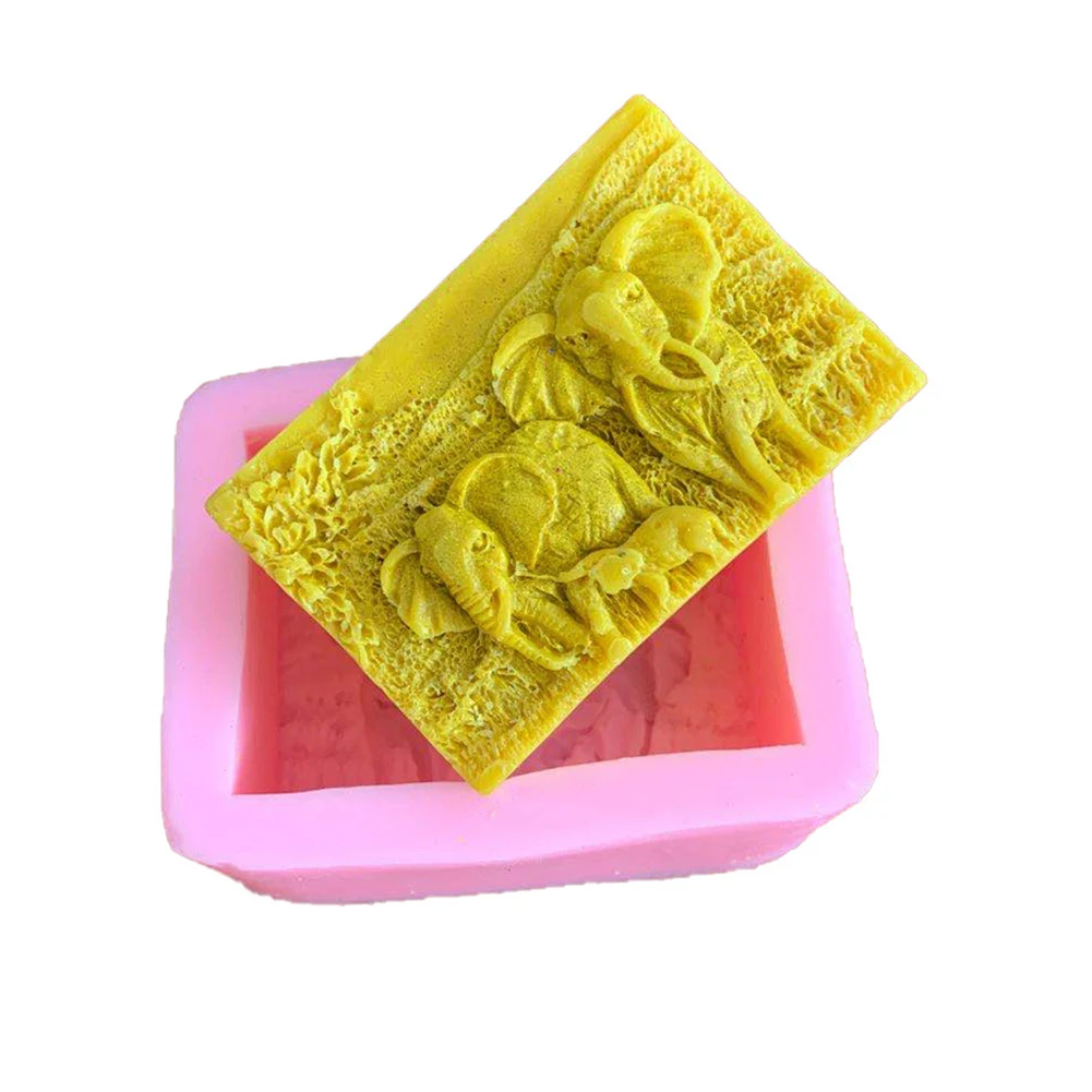 

New Multifunctional Soap Molds For Soap Making Silicone Soap Mold Decorative Elephant Mould Making Supplies