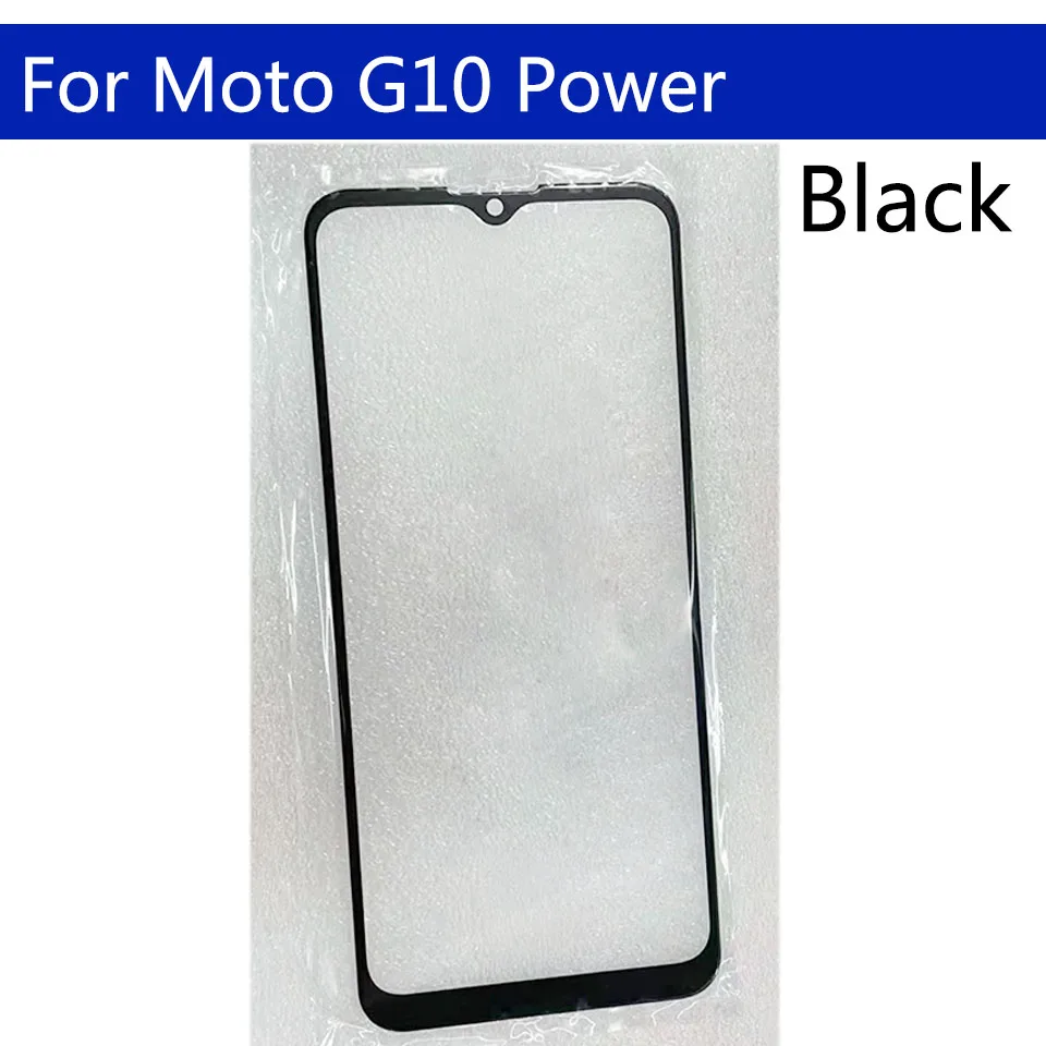 Panel de pantalla t&aacute;ctil LCD para Motorola Moto G10 Power, repuesto de lente de cristal exterior frontal, lote de 10 Uds.-1