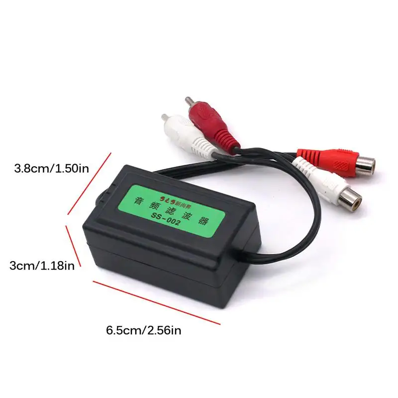

Universal Car Auto Noise Filter Home Stereos Mini Ground Loop Isolator Noise Reduction Filter Car Audio Accessories for Vehicle