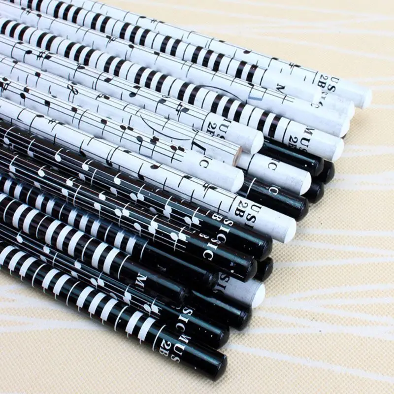 

36pcs Musical Note Pencil 2B Standard Round Pencils Piano Notes Writing Drawing Tool Stationery School Student Gift