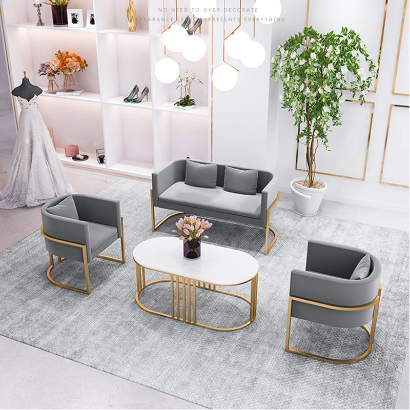 

Sofa Simple Single and 2 seat sofas living room sofa home furniture Nordic lounge chairs modern business negotiation armchair