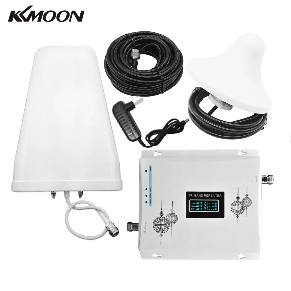 Профессиональный трехдиапазонный усилитель KKMOON 900 1800 2100 МГц GSM DCS 3G универсальный