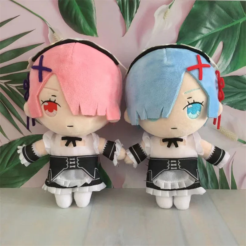 

Re:Life In A Different World From Zero Plush Doll Toy Rem Ram Anime Cute Soft Stuffed Pillow Kids Gift 20cm Cosplay
