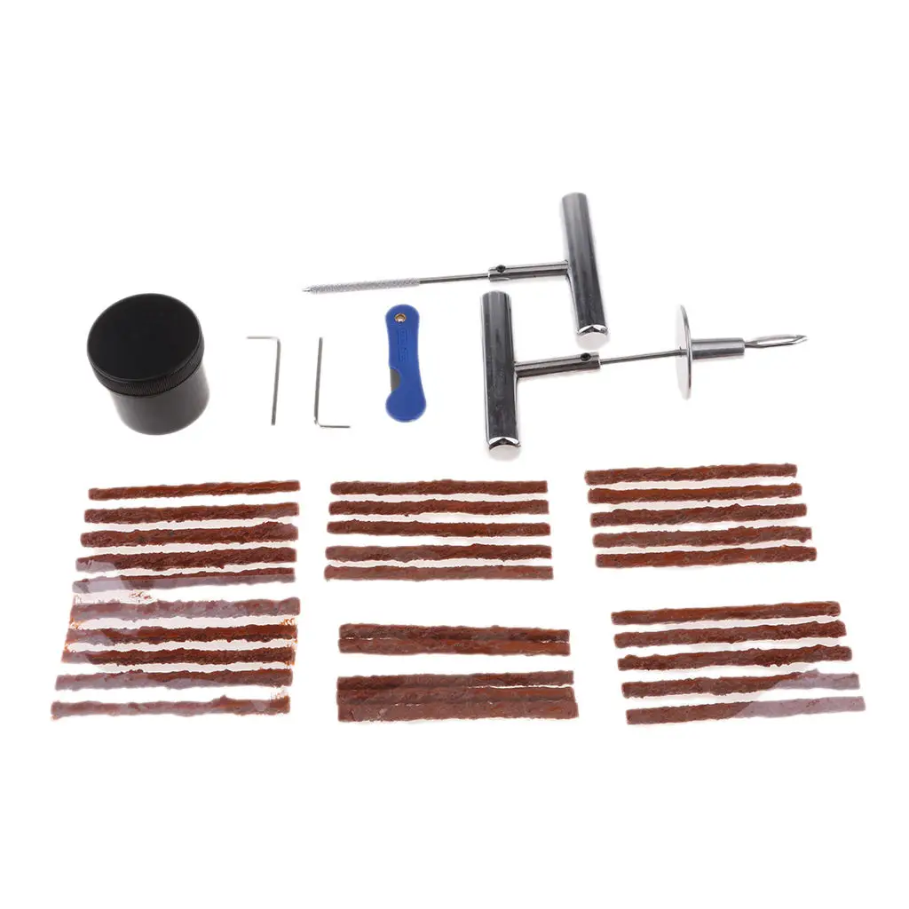 

SUV Truck Car Tire Repair Kit Universal Set Tool Heavy Duty 36 PCS
