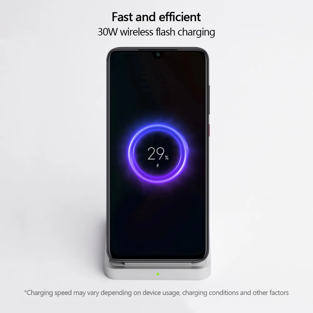 Оригинальное вертикальное Беспроводное зарядное устройство Xiaomi с воздушным