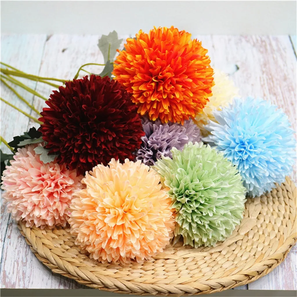 Искусственные очень большие цветы одуванчика 5 шт. романтичный цветочный букет