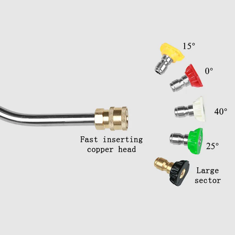 Насадка для водяного пистолета металлическая струйная насадка высокого