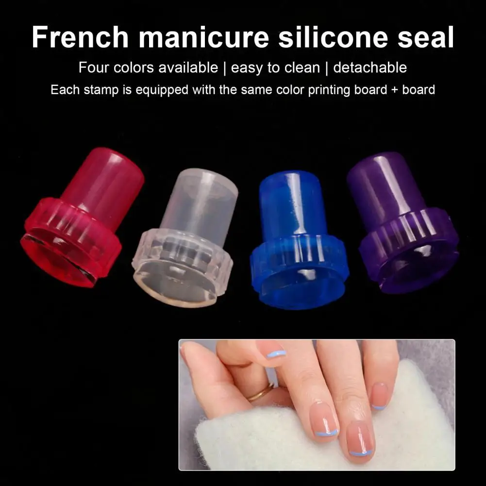 

1Set Nail Art Stamper Easy to Use Nail Stamp Anti-fouling Nail Form Stamper Portable Nail Tool Stamp Seal for Fingernails
