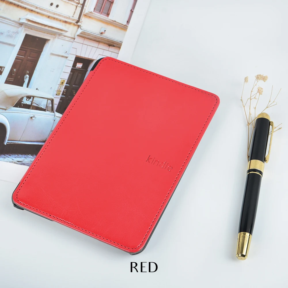 Роскошный кожаный чехол для Amazon kindle Paperwhite 4 Чехол PQ94WIF funda kindle paperwhite 4 чехол+ ремешок Подарочная пленка+ ручка