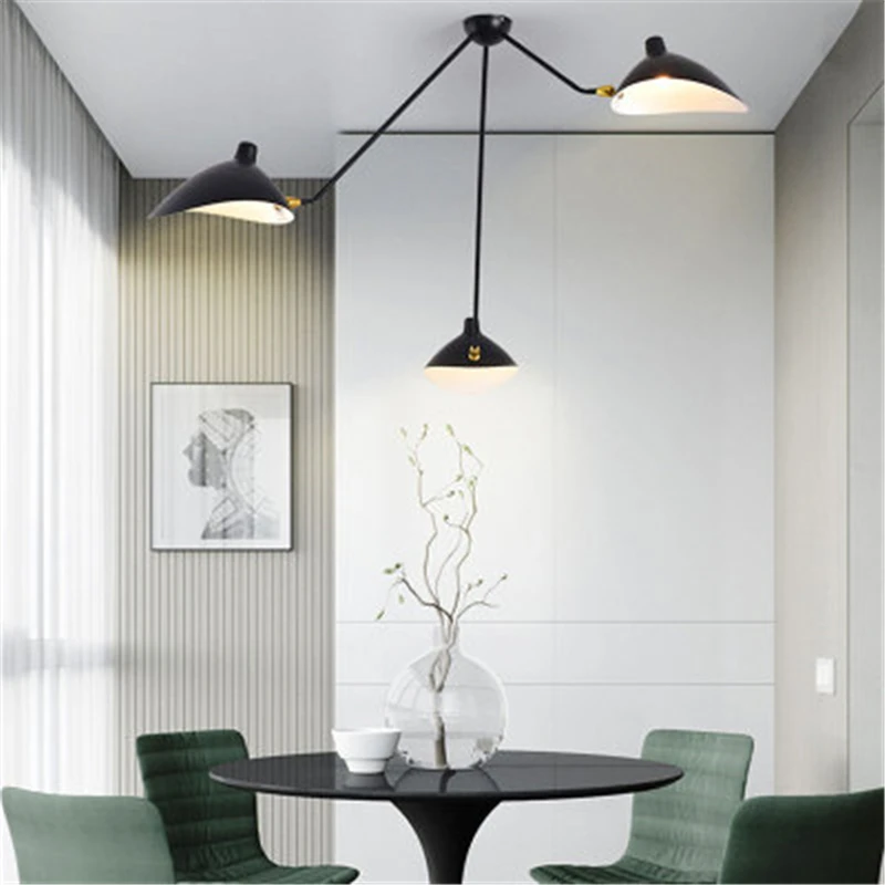 Lámpara de techo de hierro Industrial Retro, diseño creativo y postmoderno, nórdica, decoración para sala de estar y restaurante