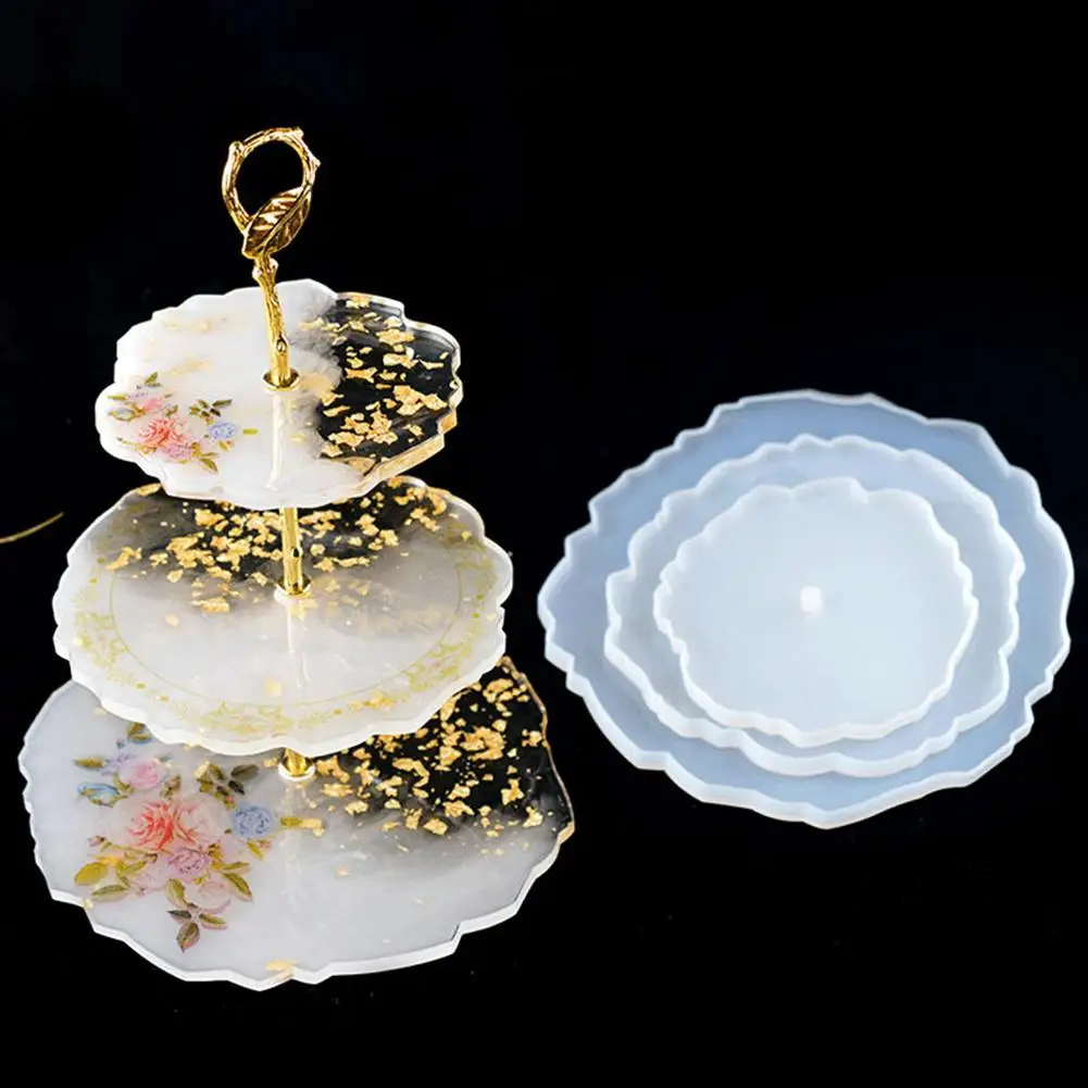 

Трехслойная подставка для украшения торта из искусственной смолы