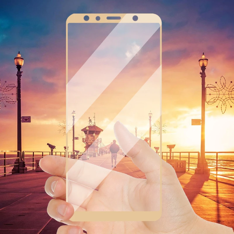 Закаленное стекло для Samsung Galaxy J3 J7 J5 A5 A3 Prime полное покрытие Стекло экрана для Sumsung Galaxy A8 A530 золото