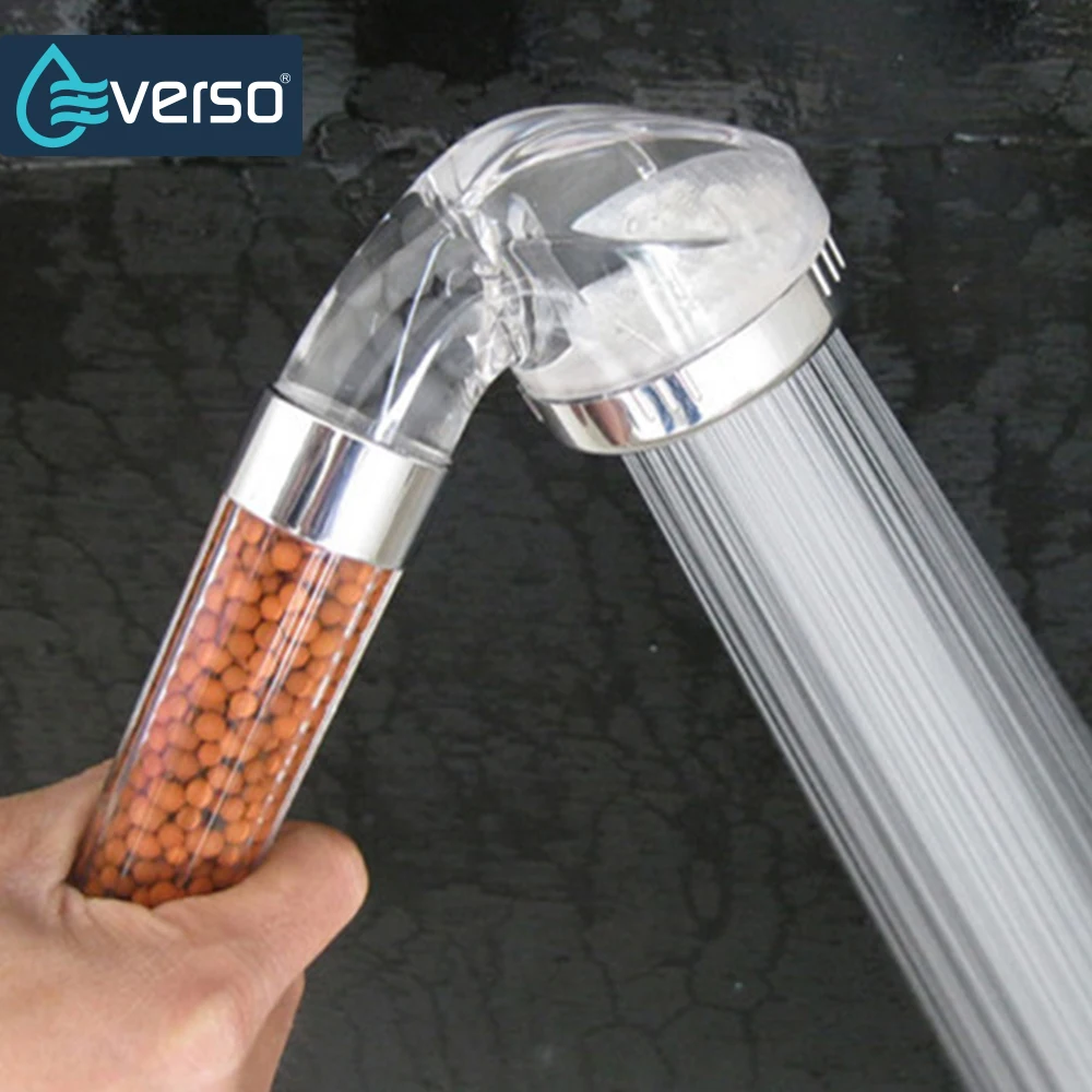 EVERSO 125 градусов ABS пластик ручной душ насадка для экономии воды душа Спа Набор Ducha |