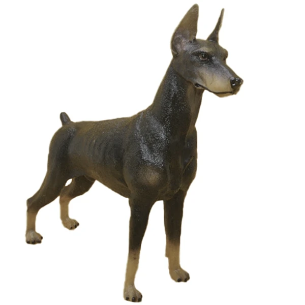 Doberman игрушка лес дикие животные модель украшения дома Детский образовательный