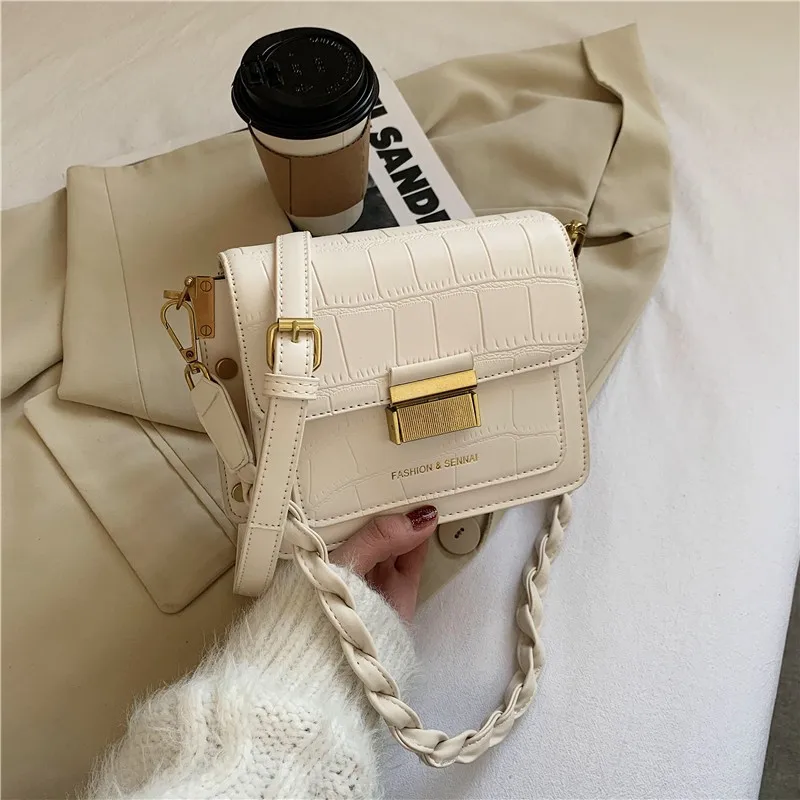 

Fashion Womens Handbags 2021 Spring New Fashion Trend Shoulder Bag College Commuting Shopping Pu Cover Small Square Purses