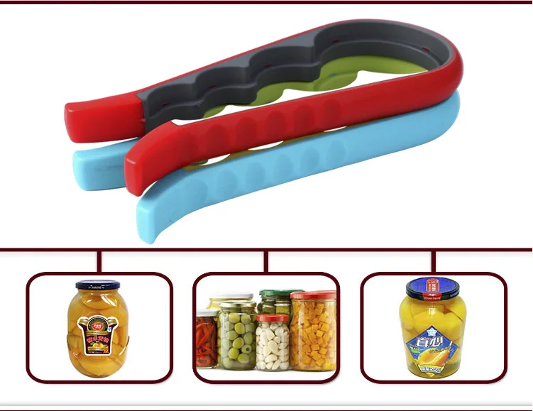 

Creative plastic bottle opener, multi-function kitchen tool, four-in-one can opener, non-slip bottle capper kitchen gadgets