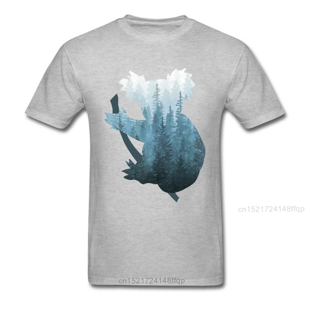 Новый дизайн Misty лес коала медведь мультфильм футболка для мужчин лето мужской